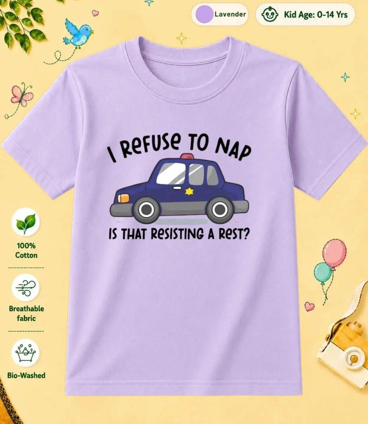 24 October Special Day Kid Cotton Tee Swiftsoul