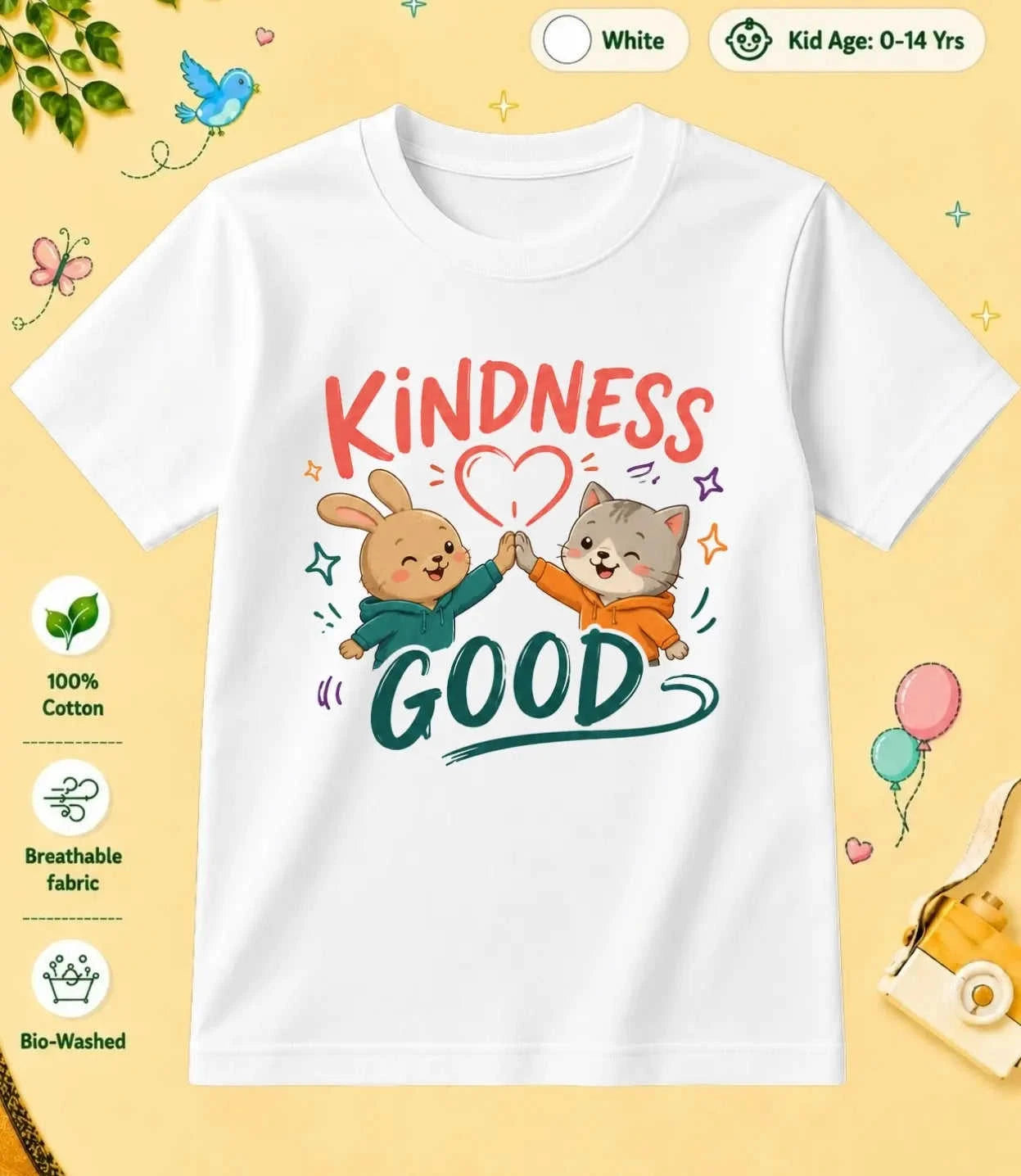 25 August Special Day Kid Cotton Tee Swiftsoul