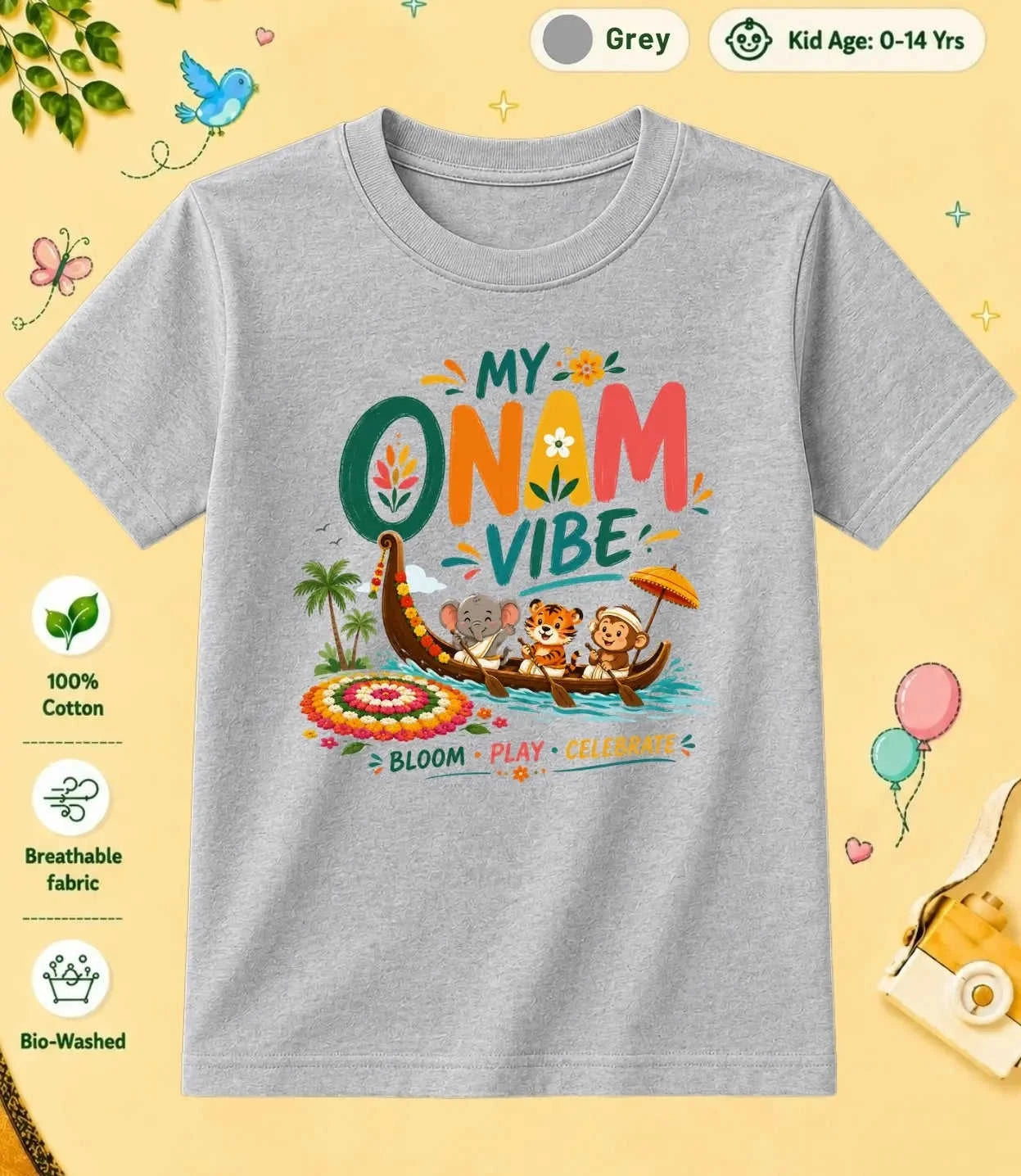 25 August Special Day Kid Cotton Tee Swiftsoul