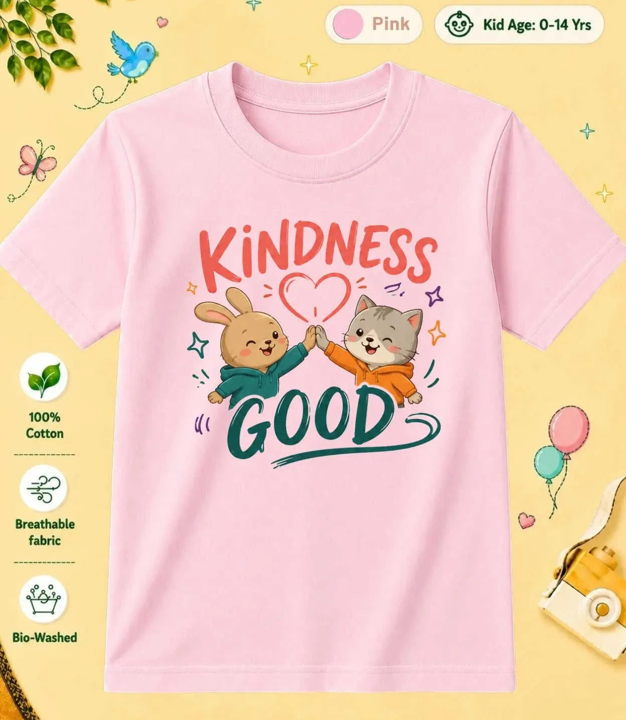 25 August Special Day Kid Cotton Tee Swiftsoul