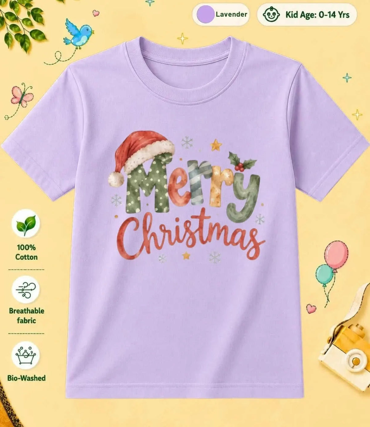 25 December Special Day Kid Cotton Tee Swiftsoul