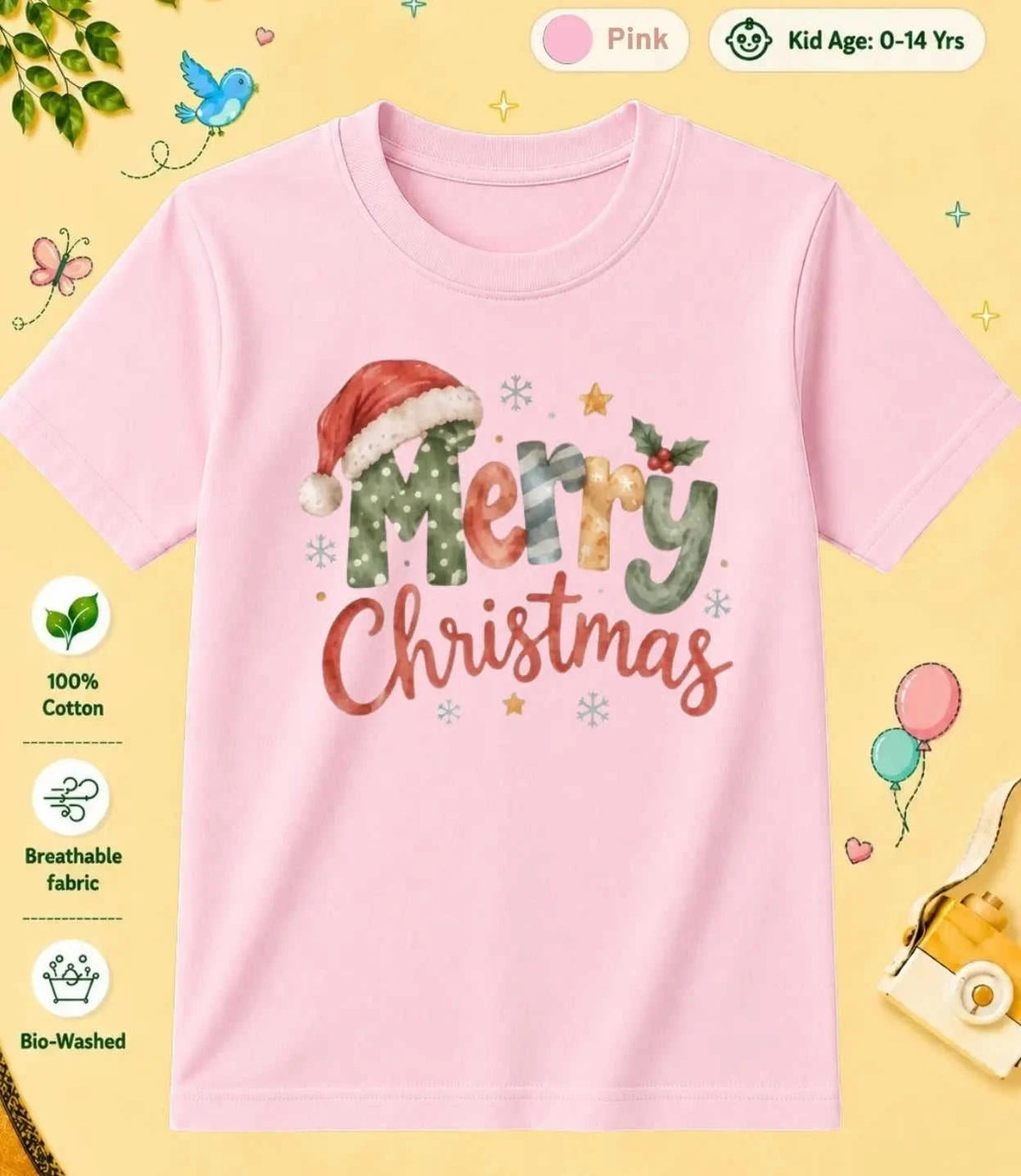 25 December Special Day Kid Cotton Tee Swiftsoul