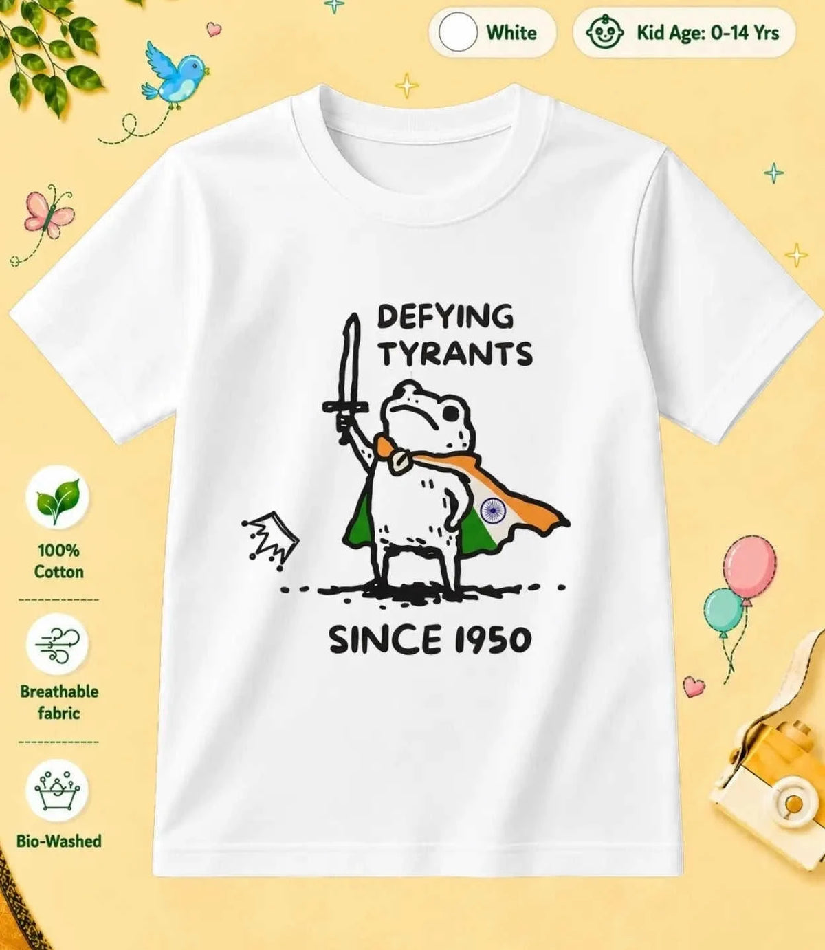 26 November Special Day Kid Cotton Tee Swiftsoul