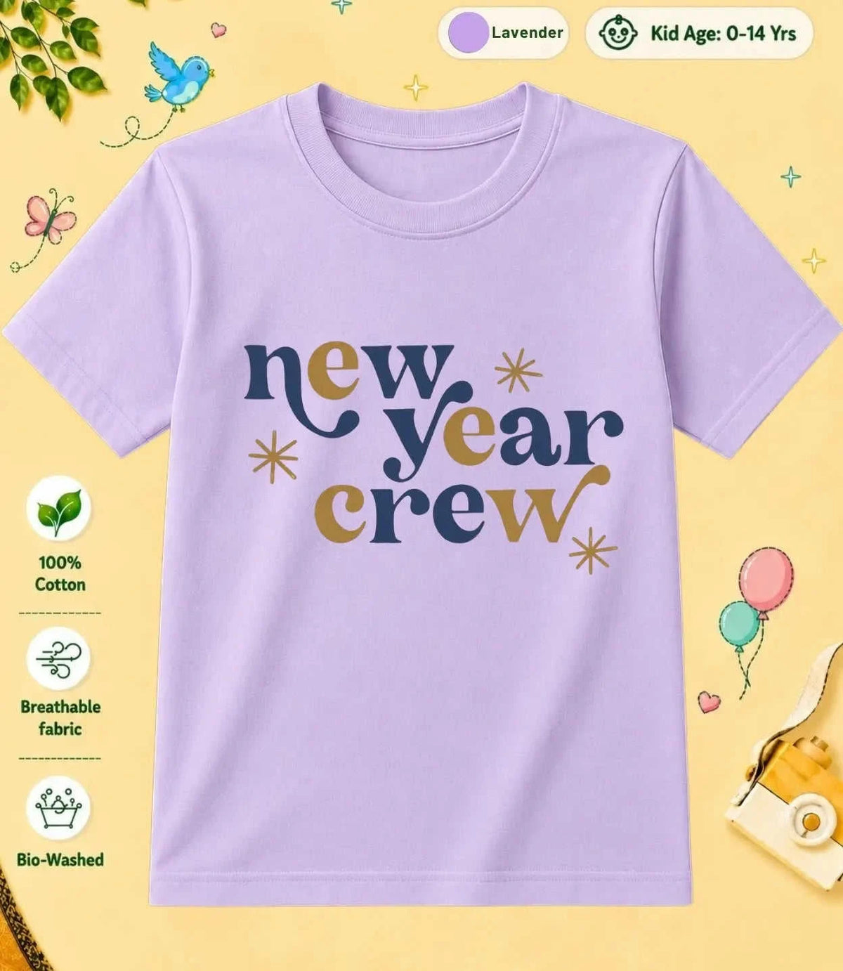 31 December Special Day Kid Cotton Tee Swiftsoul