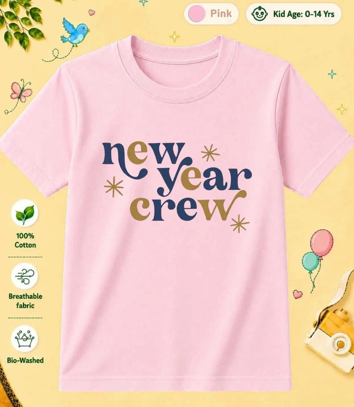 31 December Special Day Kid Cotton Tee Swiftsoul