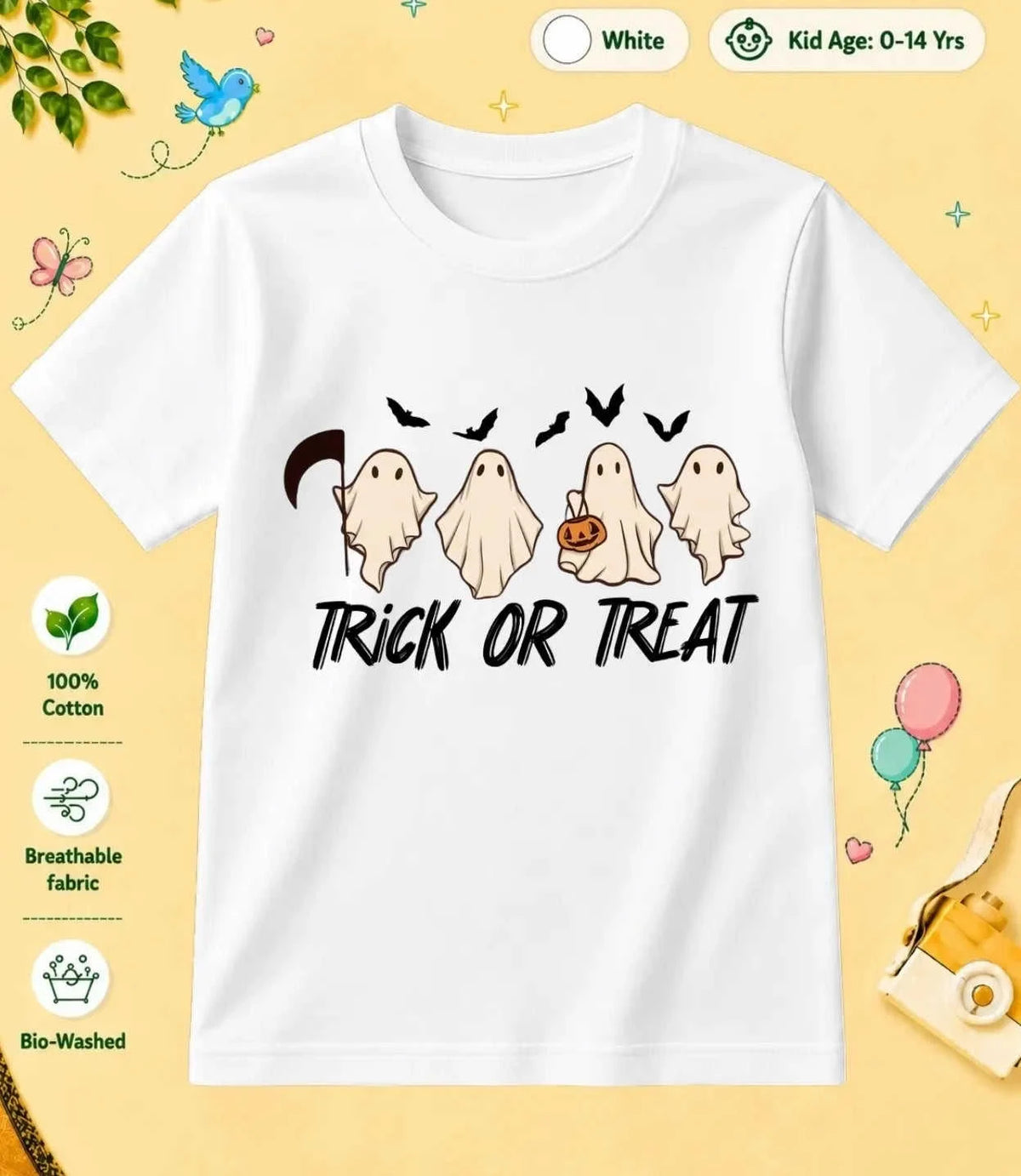 31 October Special Day Kid Cotton Tee Swiftsoul