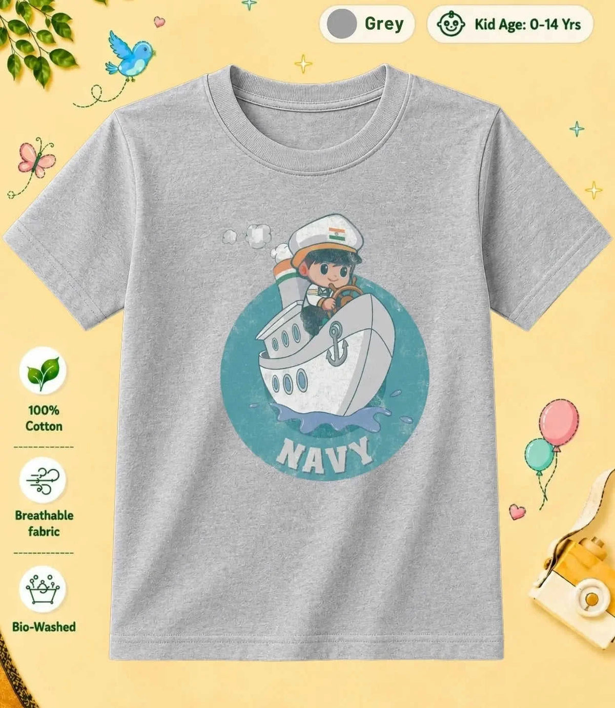 4 December Special Day Kid Cotton Tee Swiftsoul