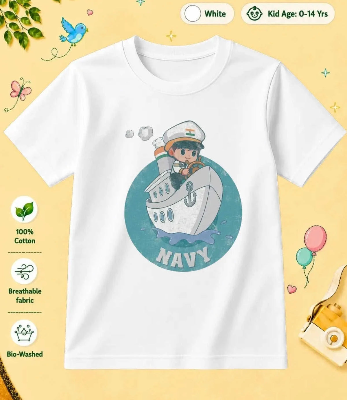 4 December Special Day Kid Cotton Tee Swiftsoul