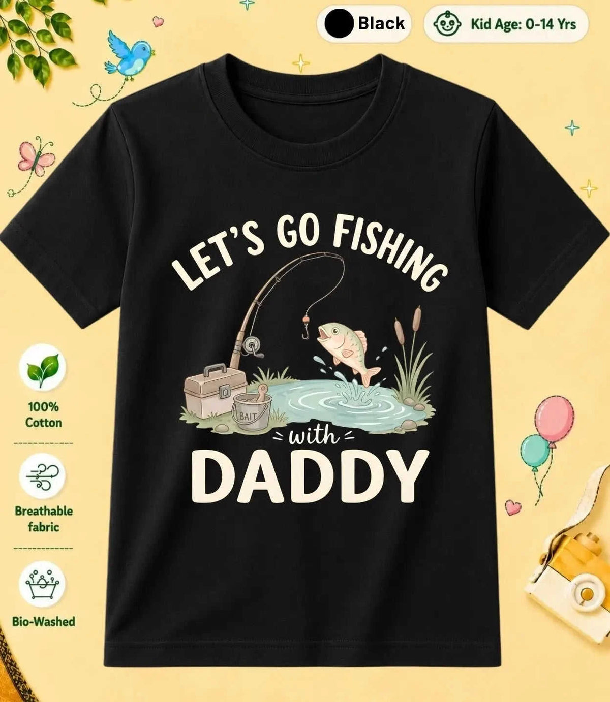 4 October Special Day Kid Cotton Tee Swiftsoul