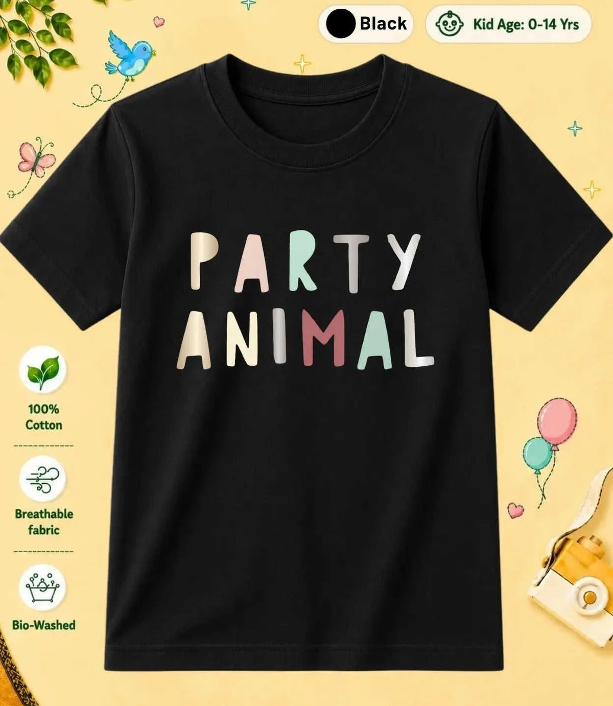4 October Special Day Kid Cotton Tee Swiftsoul