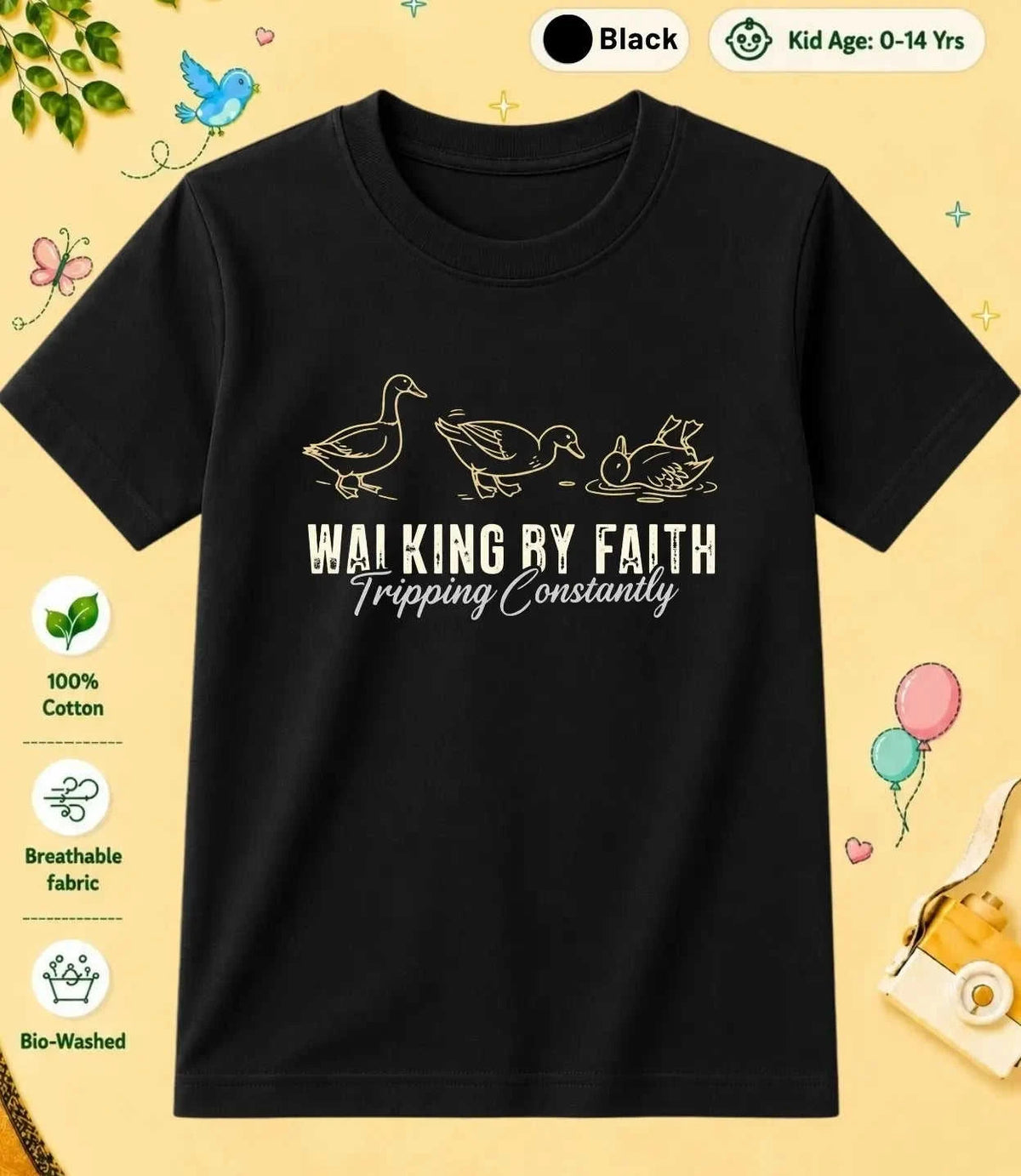 4 October Special Day Kid Cotton Tee Swiftsoul