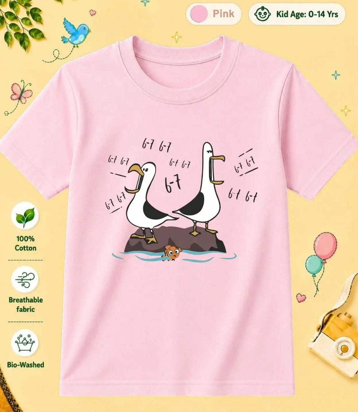 5 February Special Day Kid Cotton Tshirt Swiftsoul