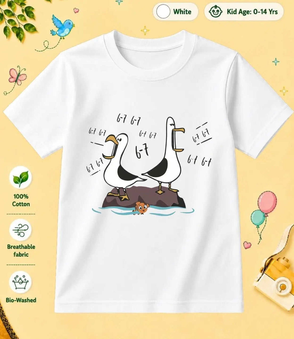5 February Special Day Kid Cotton Tshirt Swiftsoul