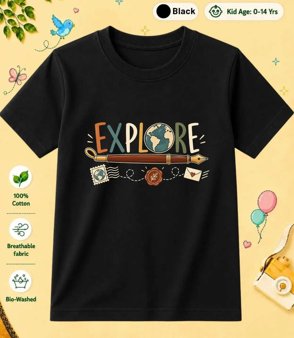 7 December Special Day Kid Cotton Tee Swiftsoul