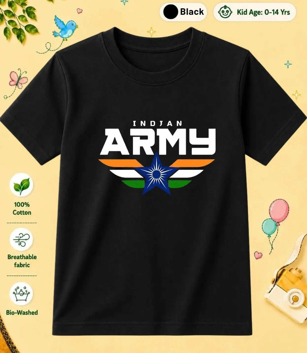 7 December Special Day Kid Cotton Tee Swiftsoul