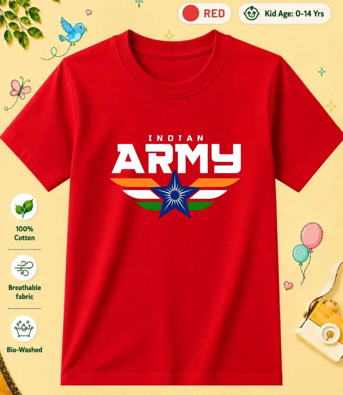 7 December Special Day Kid Cotton Tee Swiftsoul