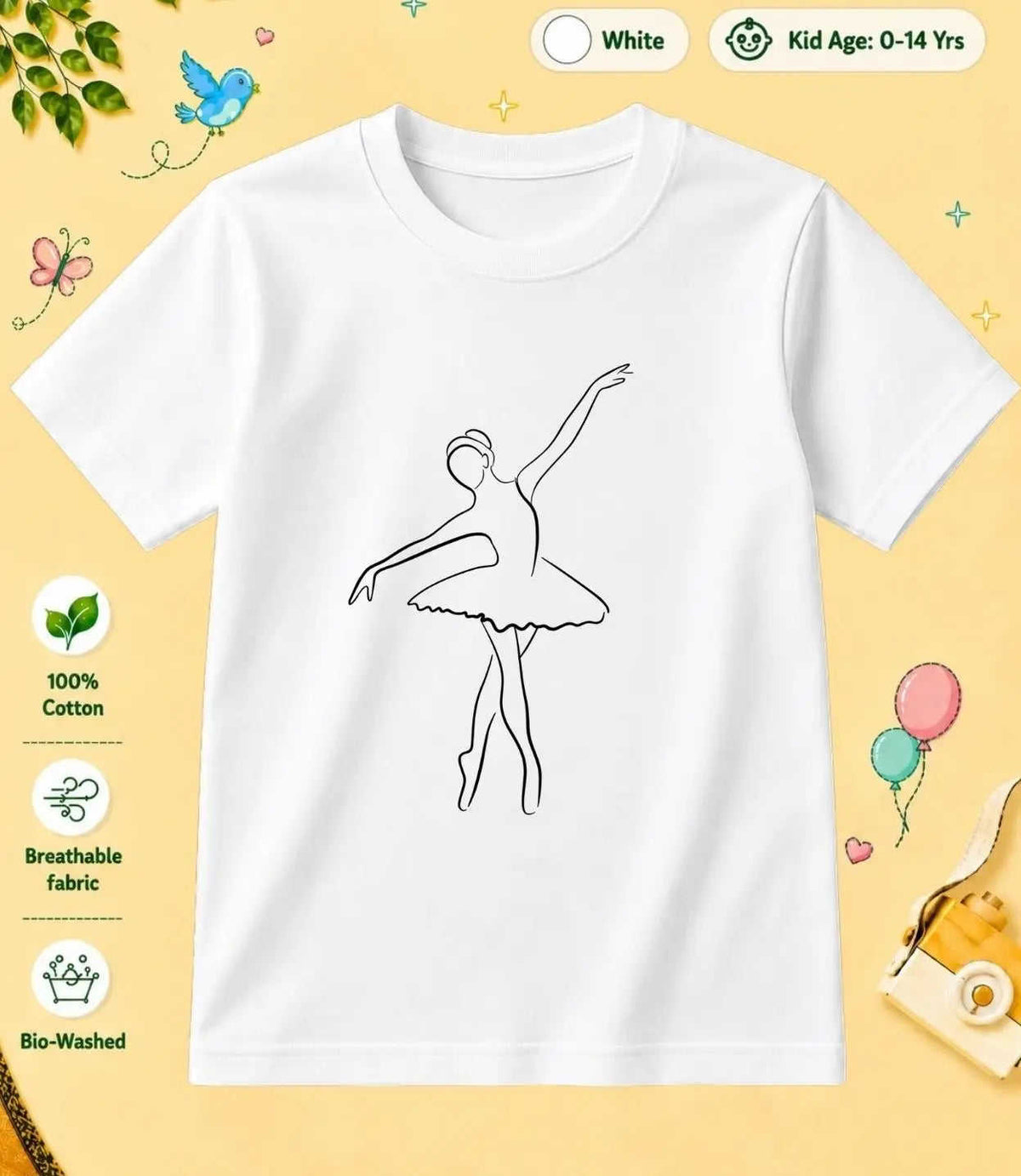 7 February Special Day Kid Cotton Tshirt Swiftsoul