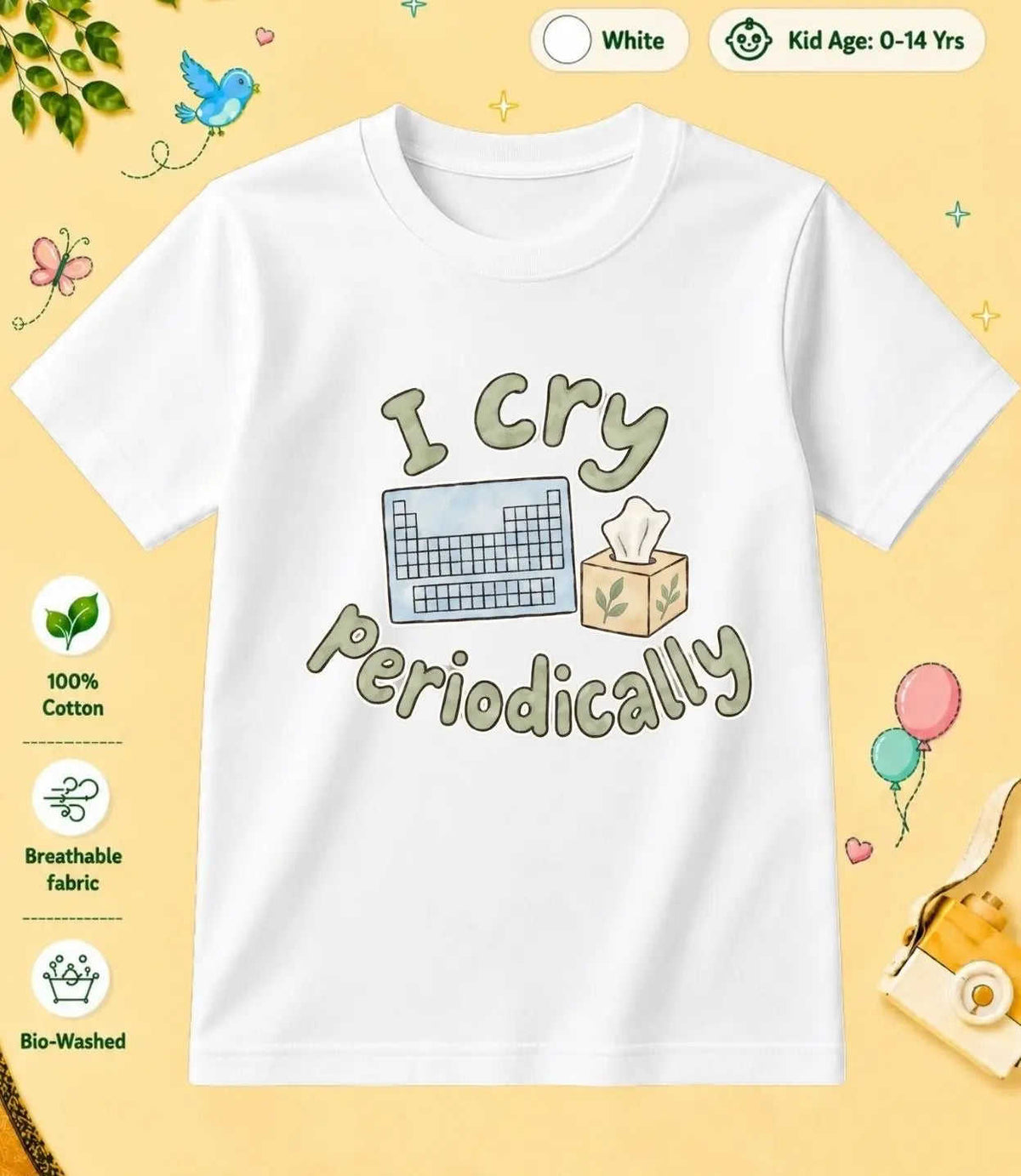 7 February Special Day Kid Cotton Tshirt Swiftsoul