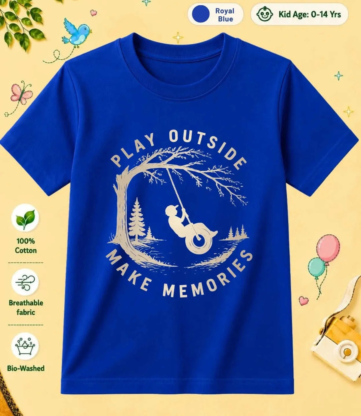 7 November Special Day Kid Cotton Tee Swiftsoul