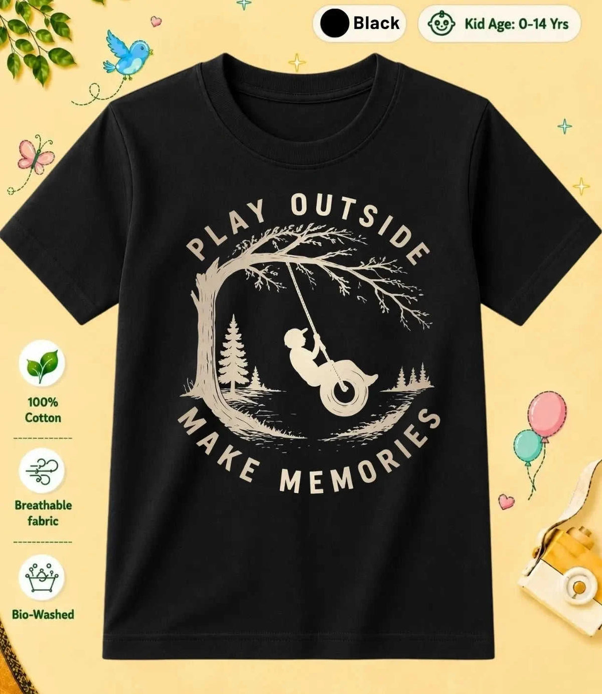 7 November Special Day Kid Cotton Tee Swiftsoul
