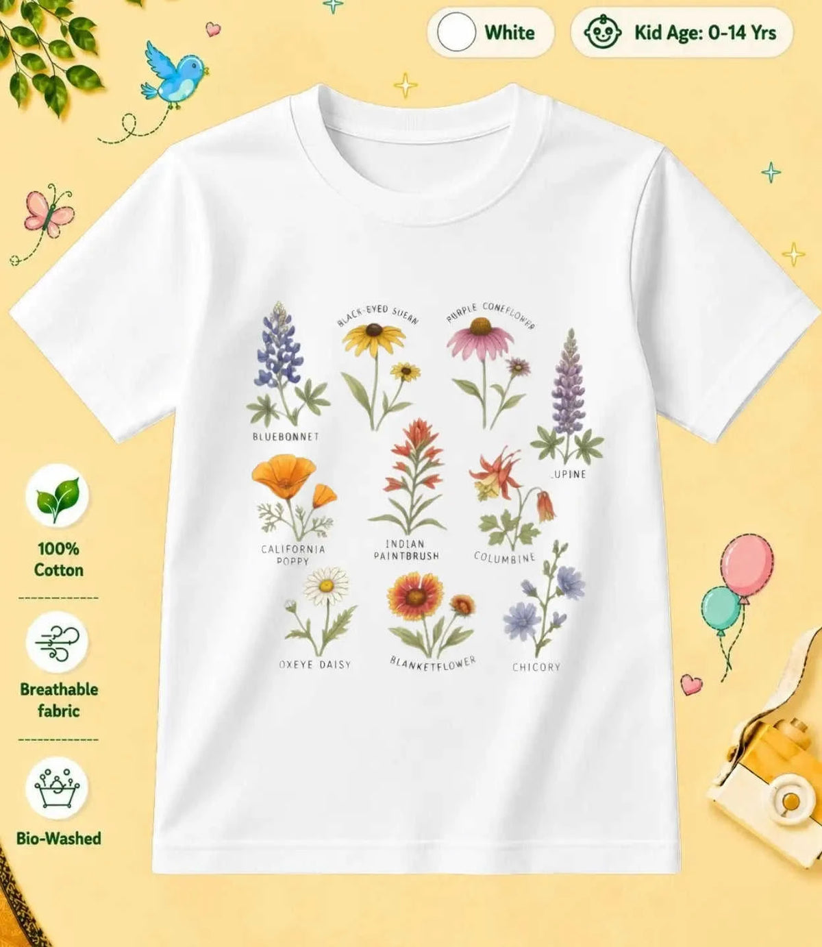 7 October Special Day Kid Cotton Tee Swiftsoul