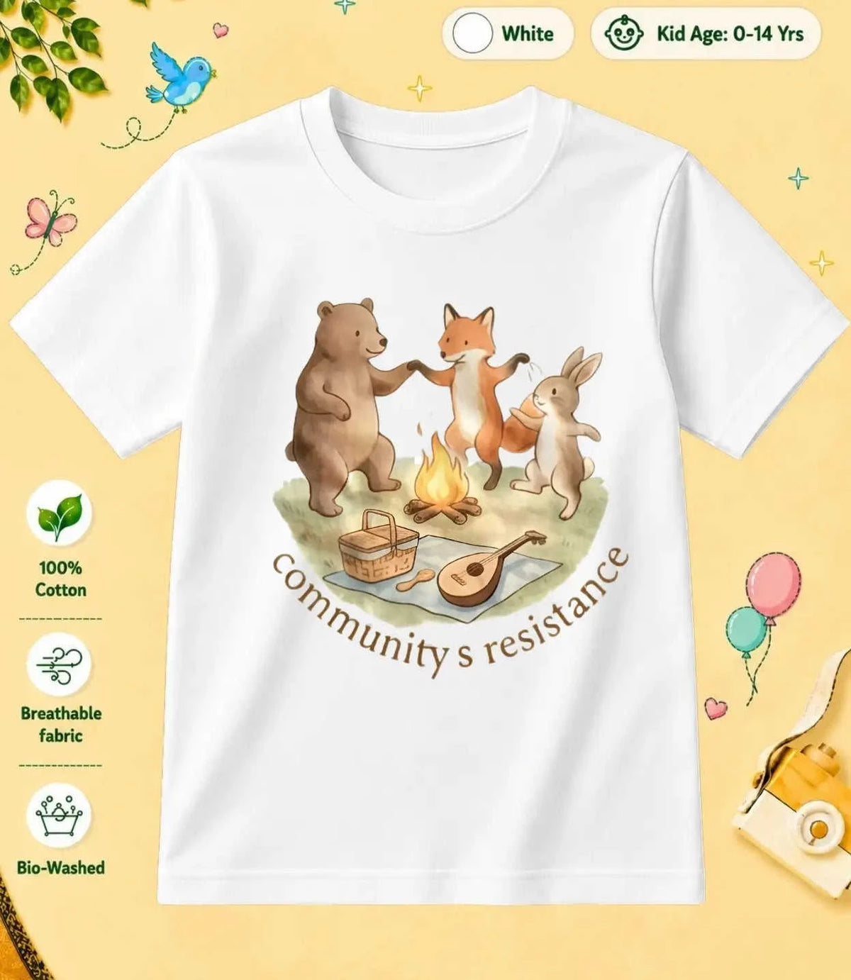 7 October Special Day Kid Cotton Tee Swiftsoul
