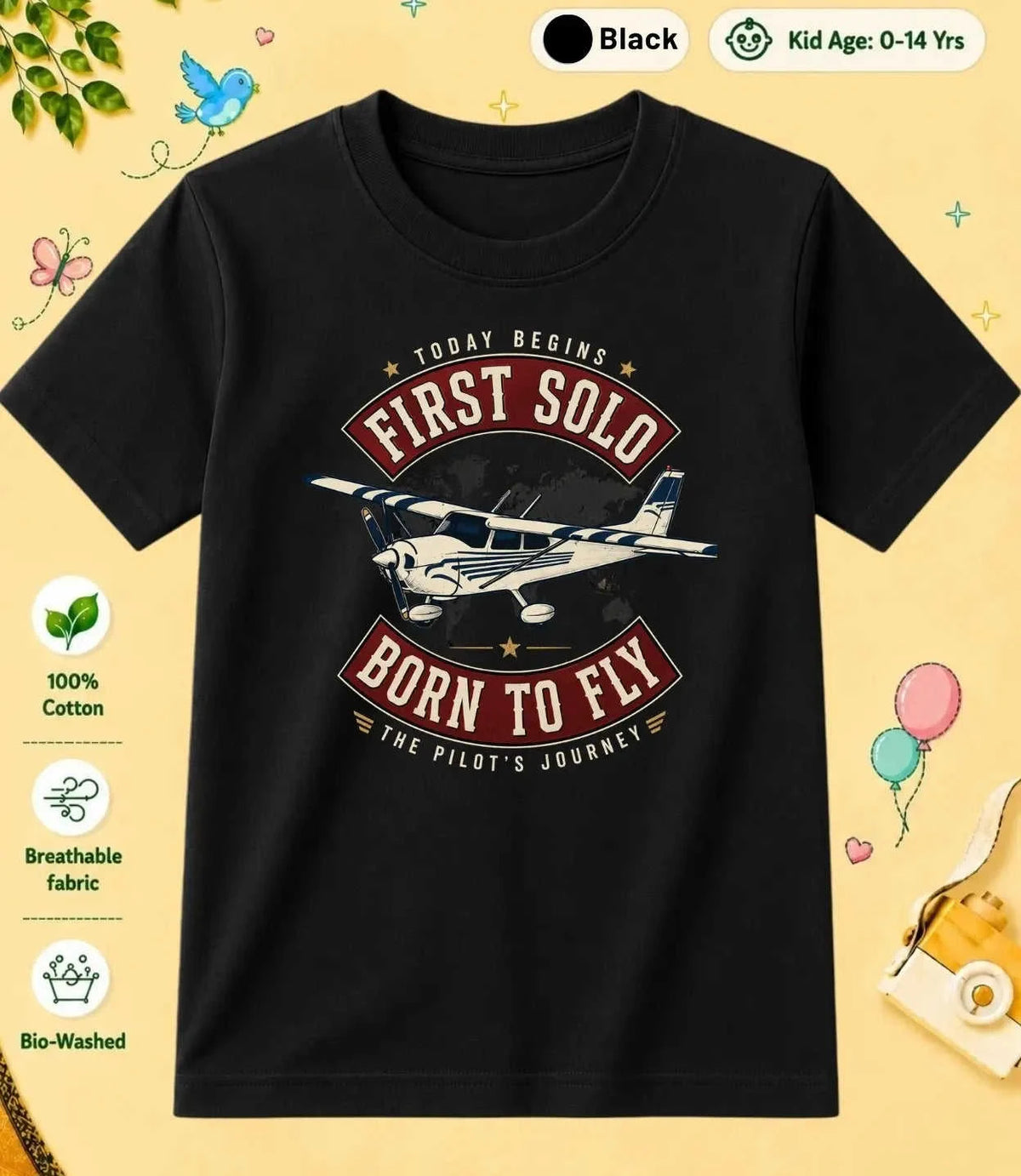 7 September Special Day Kid Cotton Tee Swiftsoul