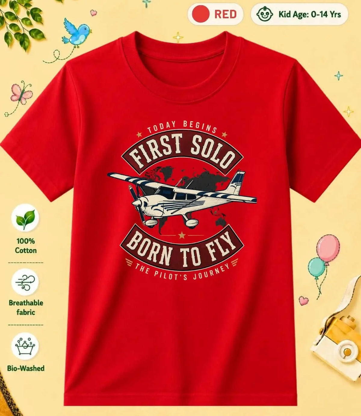 7 September Special Day Kid Cotton Tee Swiftsoul