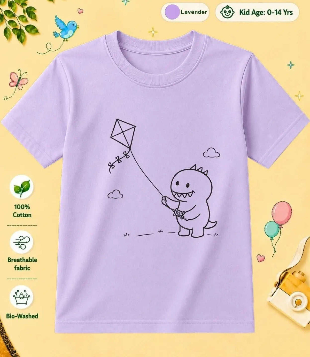 8 February Special Day Kid Cotton Tshirt Swiftsoul