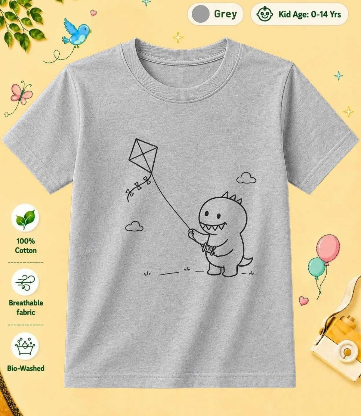 8 February Special Day Kid Cotton Tshirt Swiftsoul
