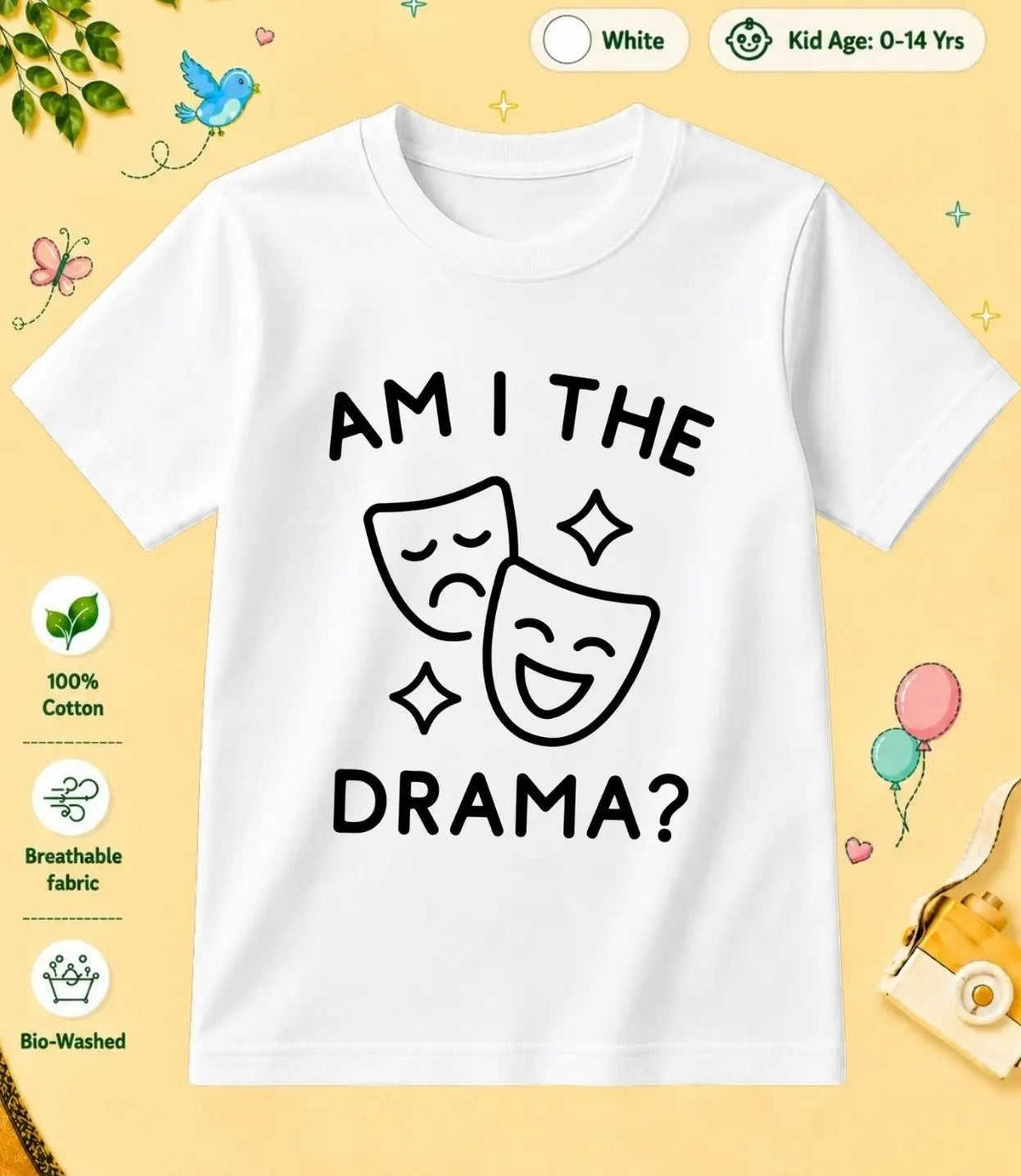 8 February Special Day Kid Cotton Tshirt Swiftsoul