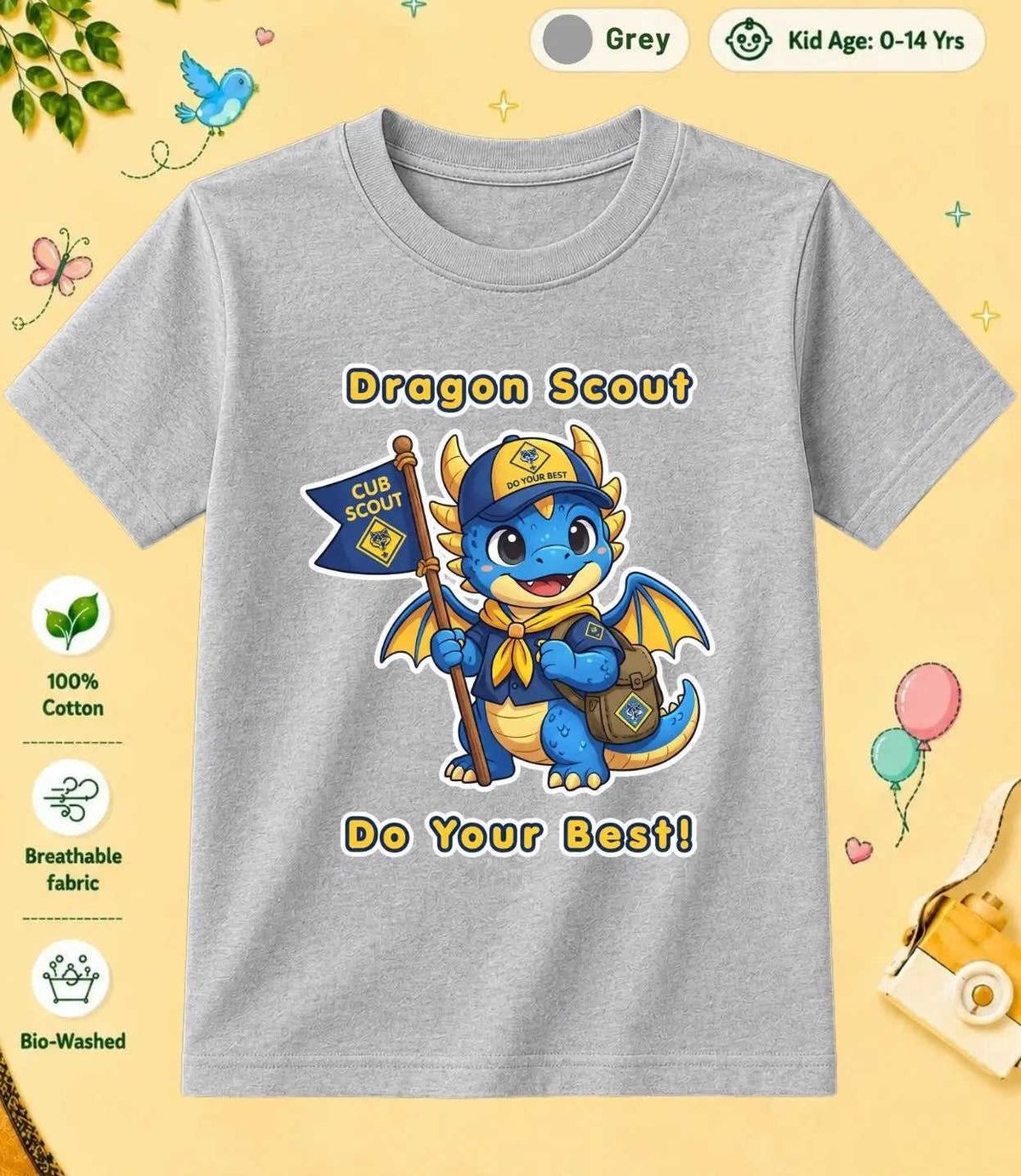 8 February Special Day Kid Cotton Tshirt Swiftsoul