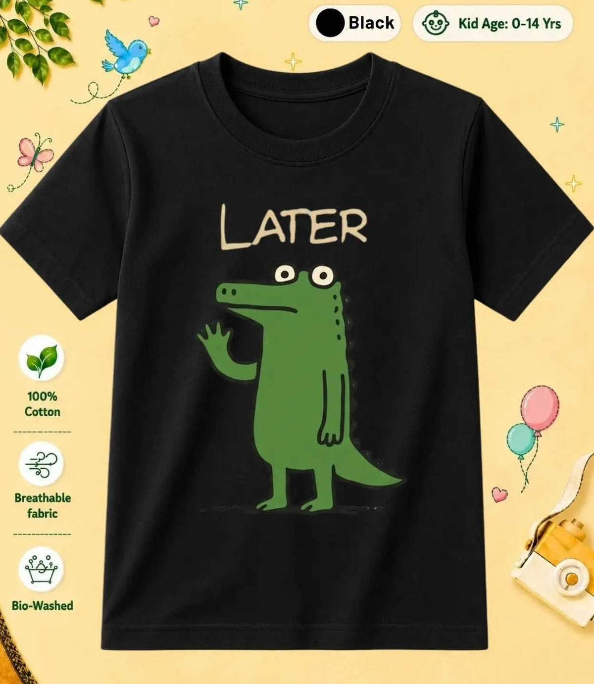 8 October Special Day Kid Cotton Tee Swiftsoul
