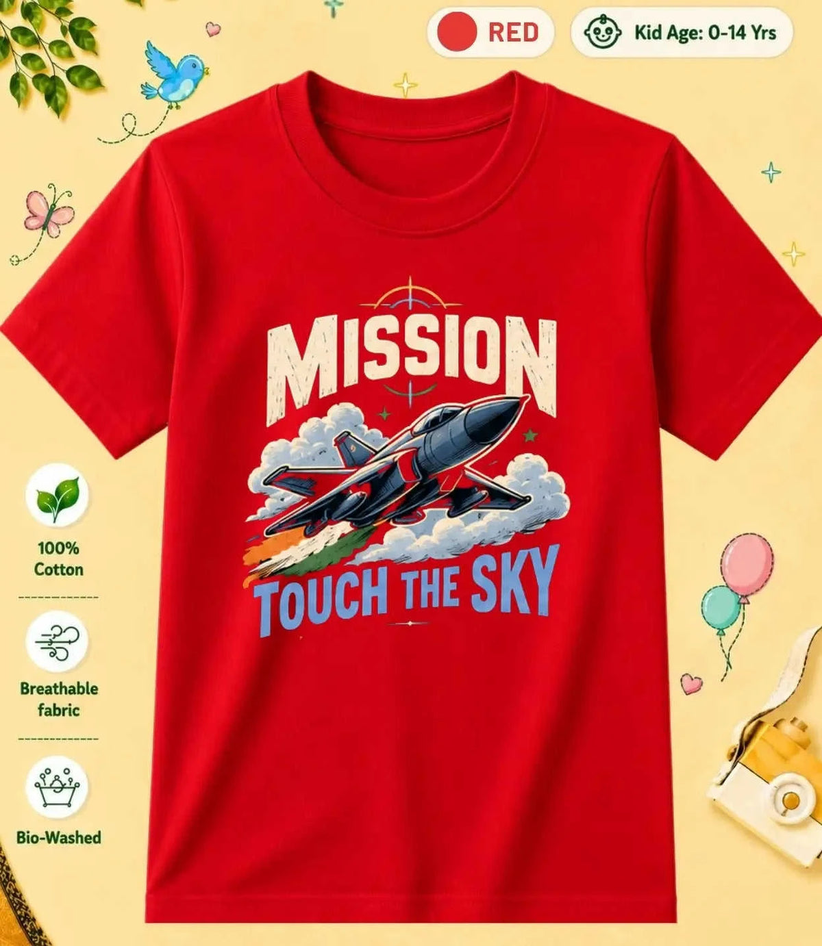 8 October Special Day Kid Cotton Tee Swiftsoul