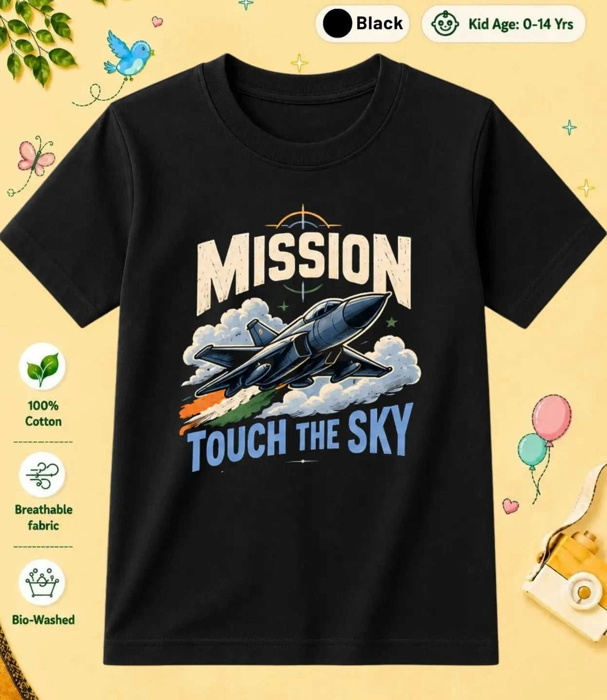8 October Special Day Kid Cotton Tee Swiftsoul