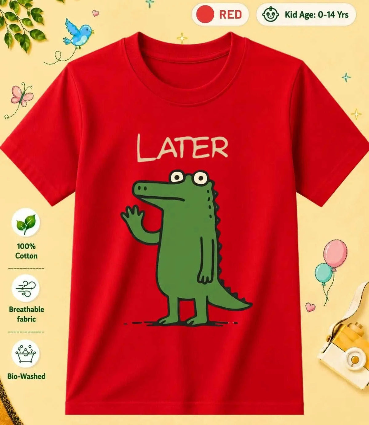 8 October Special Day Kid Cotton Tee Swiftsoul
