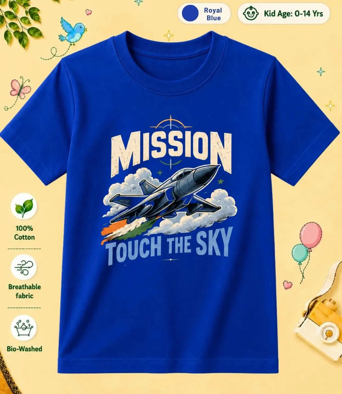 8 October Special Day Kid Cotton Tee Swiftsoul