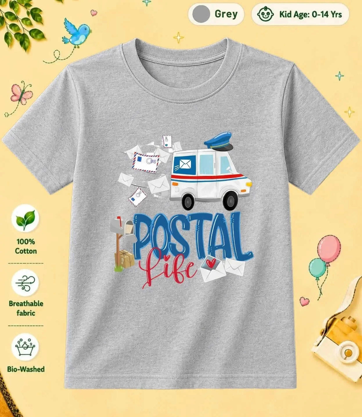8 October Special Day Kid Cotton Tee Swiftsoul
