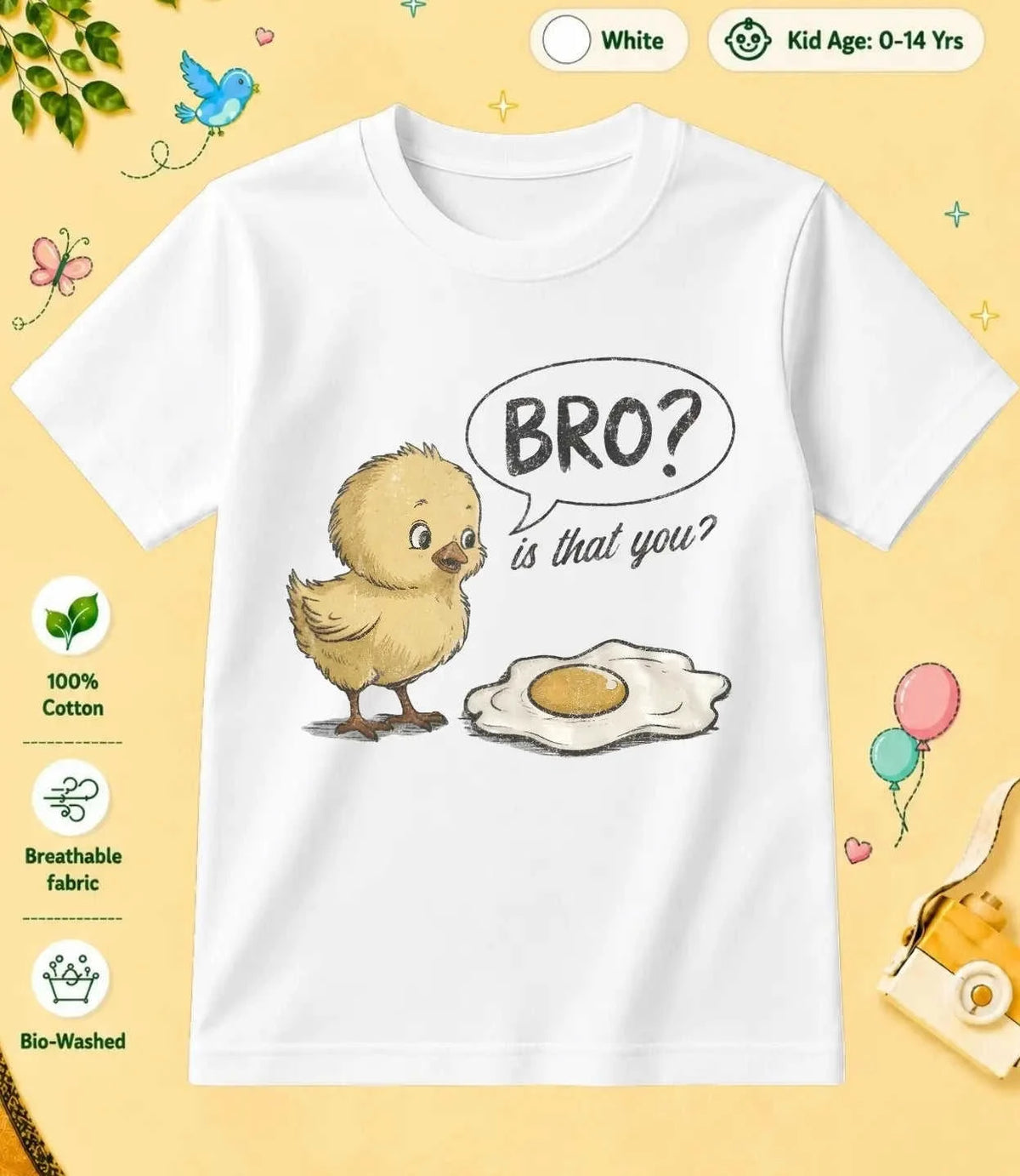 8 October Special Day Kid Cotton Tee Swiftsoul