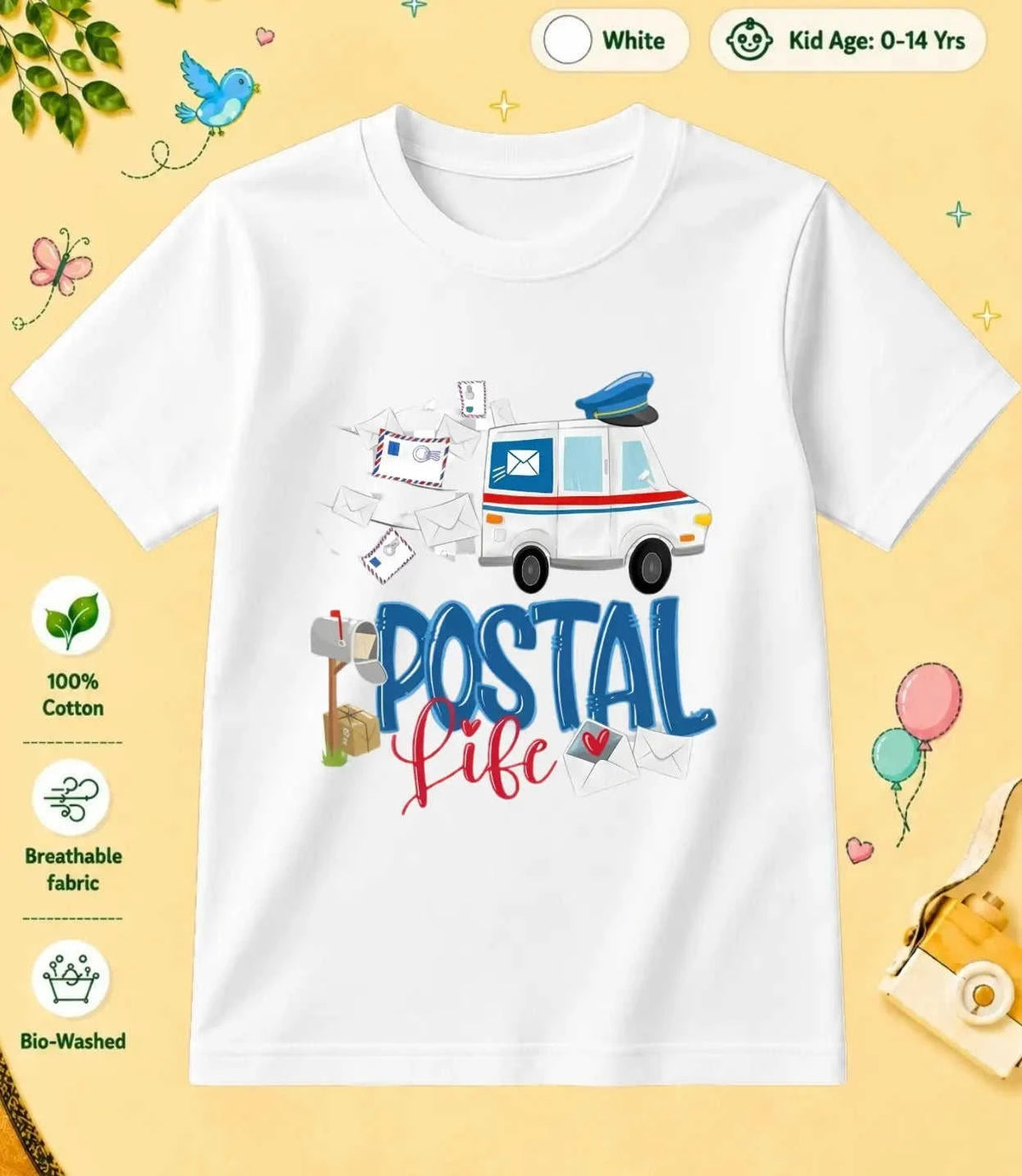 8 October Special Day Kid Cotton Tee Swiftsoul