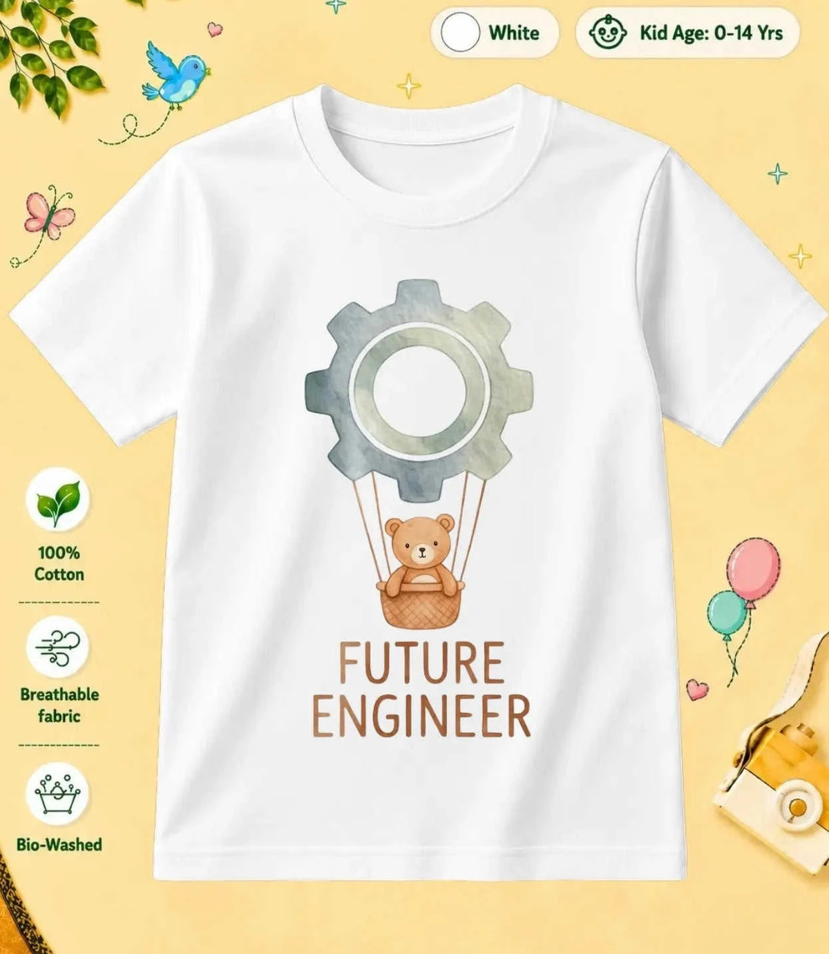 9 November Special Day Kid Cotton Tee Swiftsoul