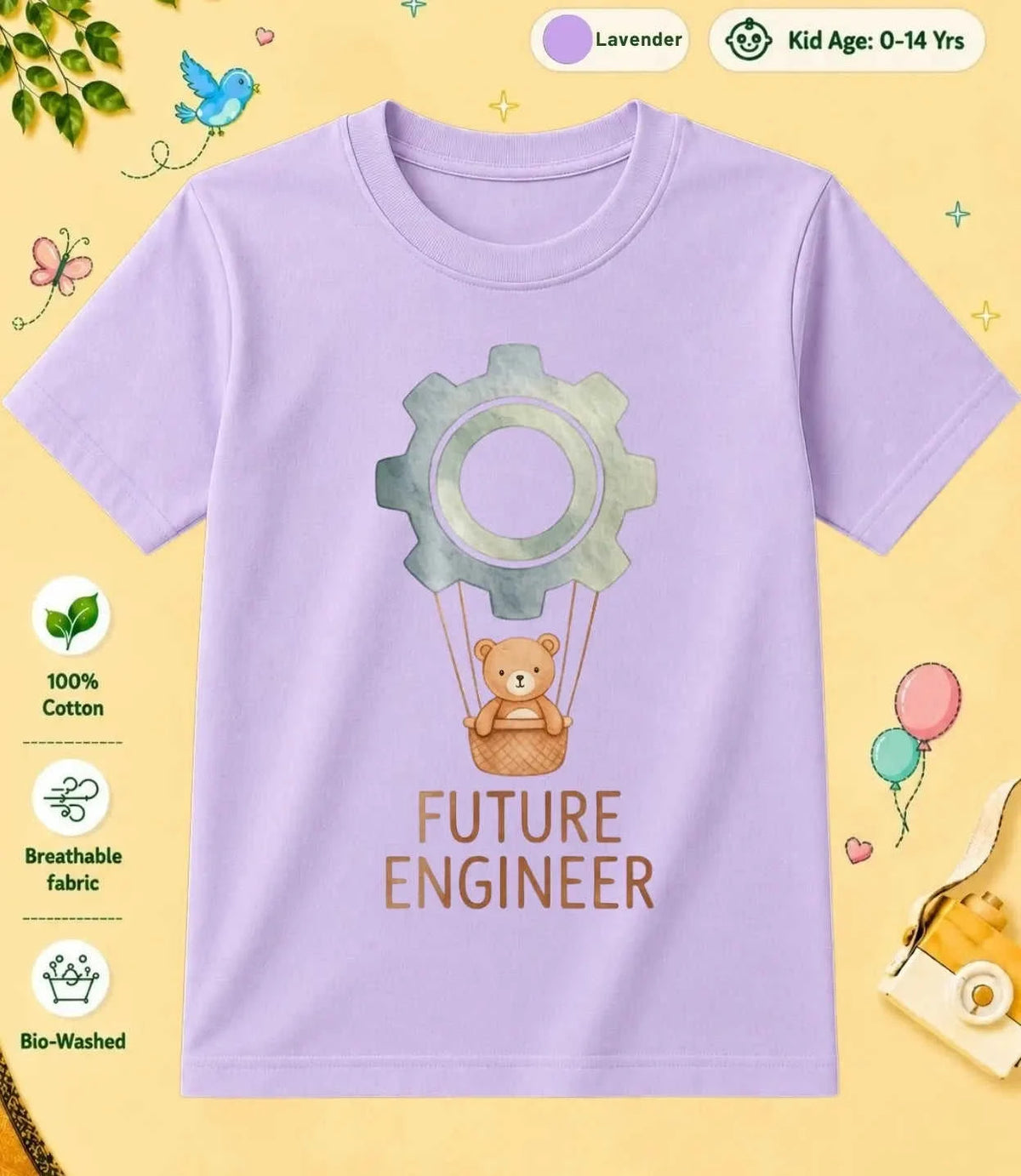 9 November Special Day Kid Cotton Tee Swiftsoul