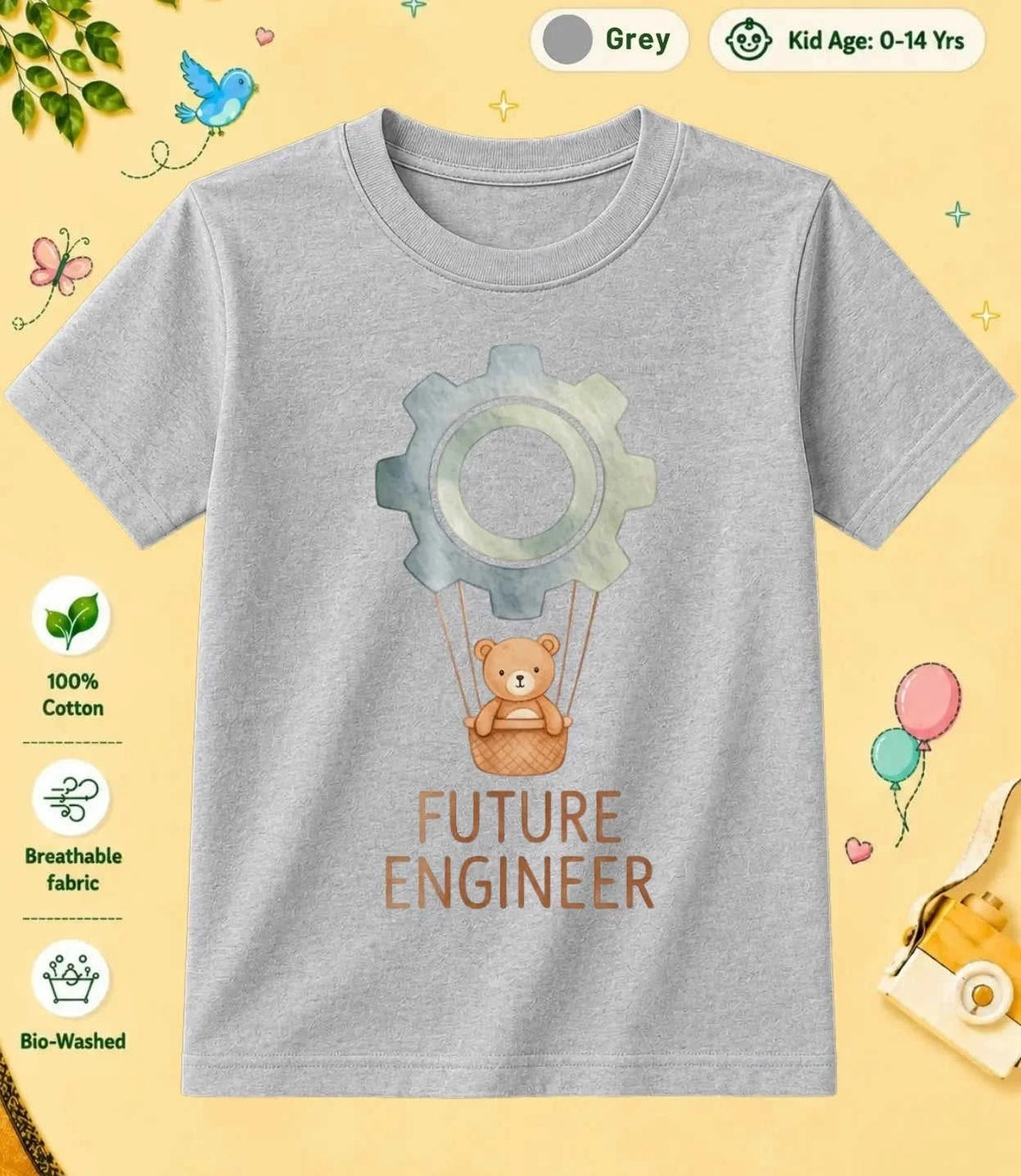 9 November Special Day Kid Cotton Tee Swiftsoul