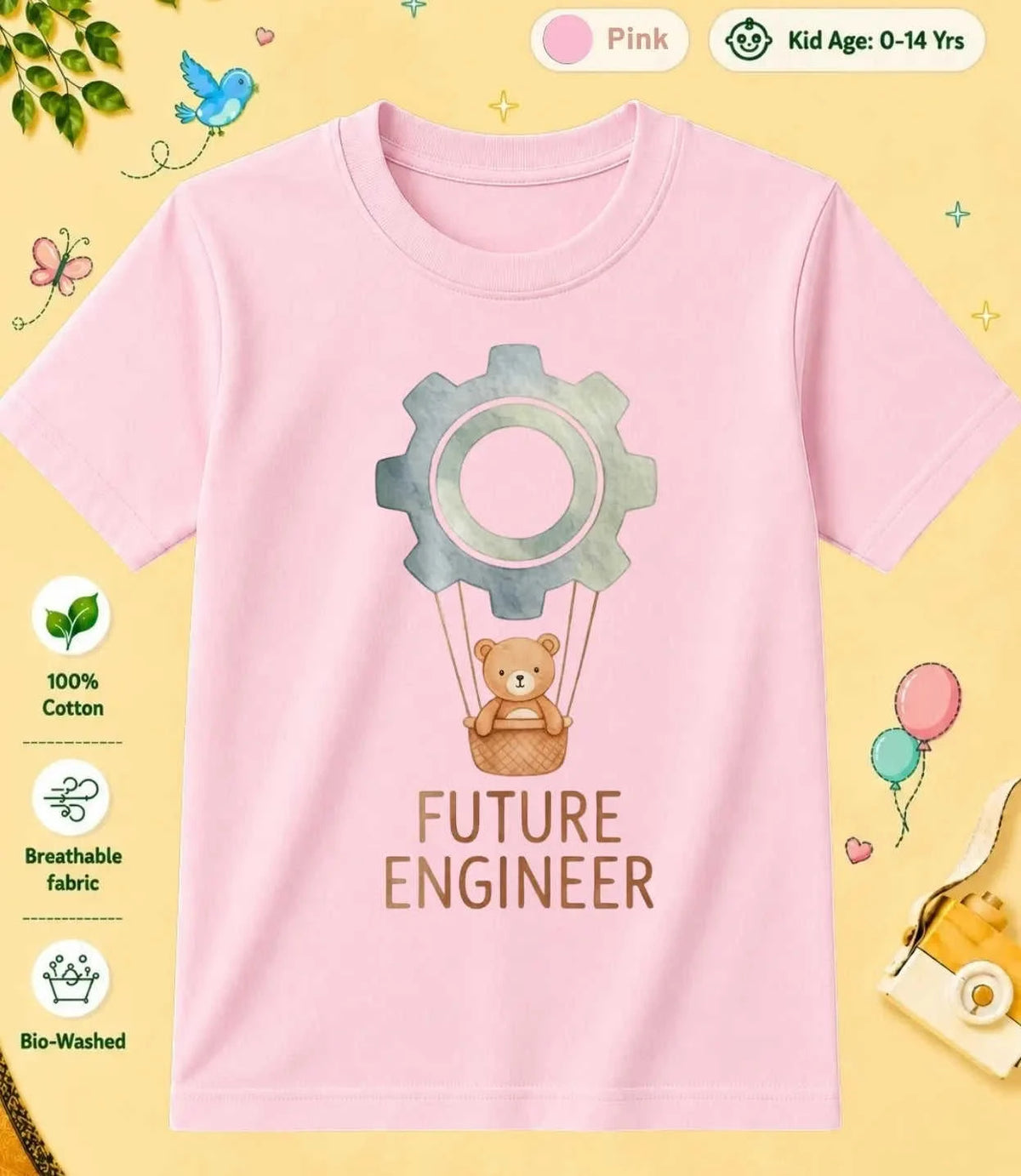 9 November Special Day Kid Cotton Tee Swiftsoul