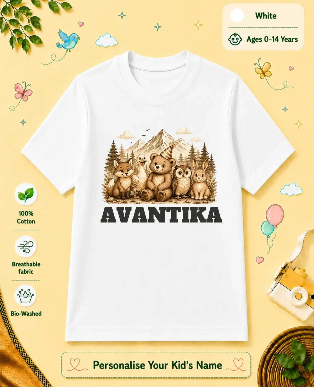 Adventure Custom Kid Cotton Tshirt Swiftsoul
