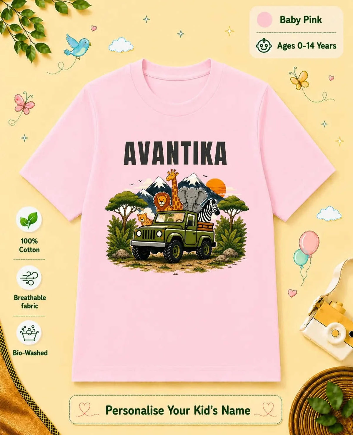 Adventure Custom Kid Cotton Tshirt Swiftsoul
