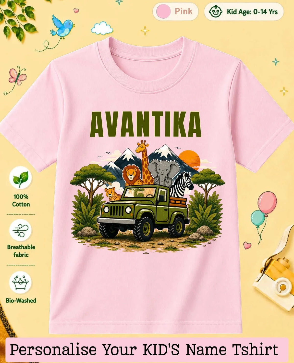 Adventure Custom Kid Cotton Tshirt Swiftsoul