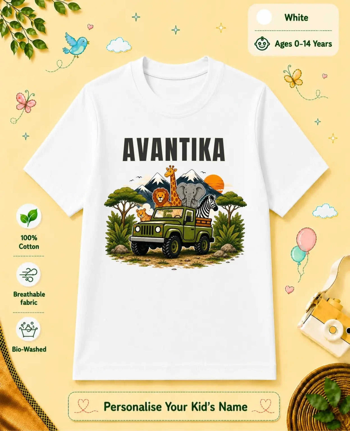 Adventure Custom Kid Cotton Tshirt Swiftsoul