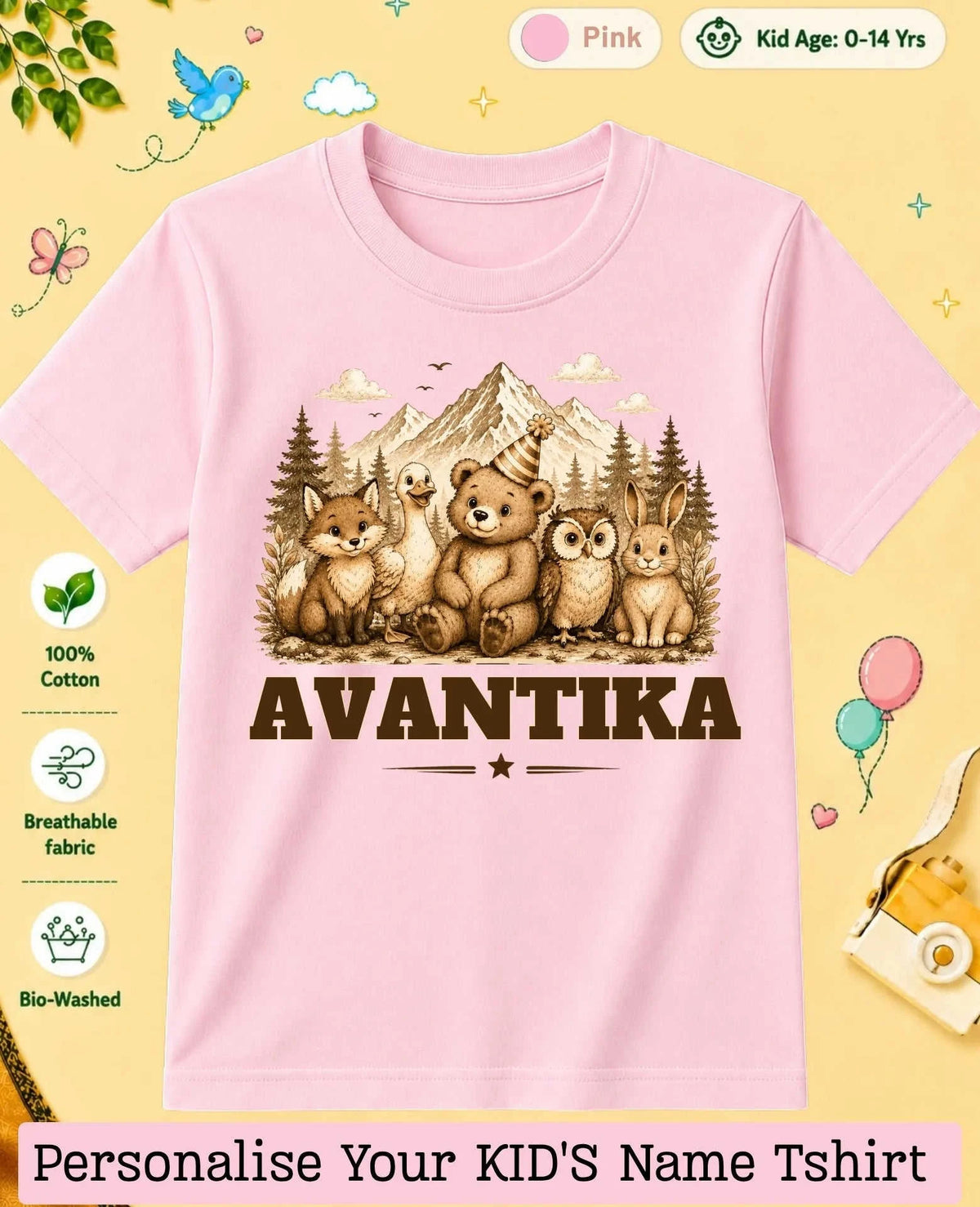 Adventure Custom Kid Cotton Tshirt Swiftsoul