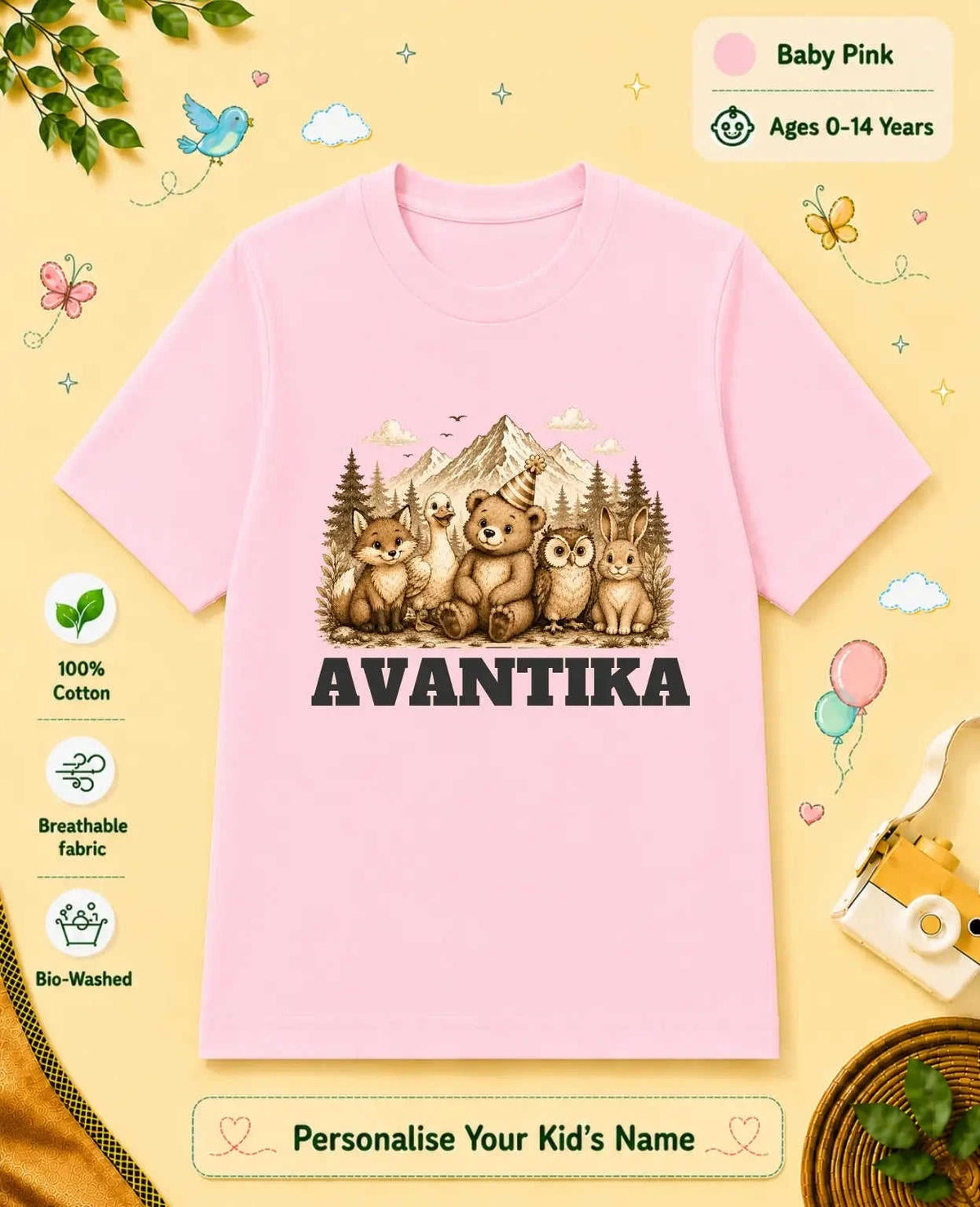 Adventure Custom Kid Cotton Tshirt Swiftsoul